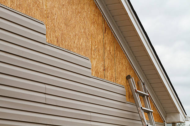 Professional Siding Replacement technician working in Woodstock, MD